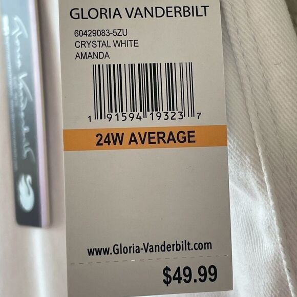 NWT Gloria Vanderbilt White Womens Jeans - Picture 4 of 7